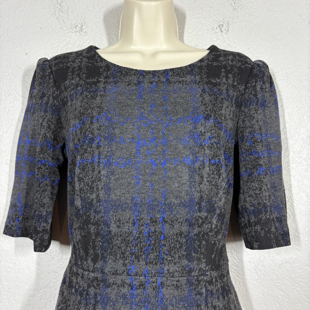 Betsey Johnson Y2K Knit Faux Wrap Dress Half Sleeve Retro Scoop Neck - 6 - Picture 6 of 10